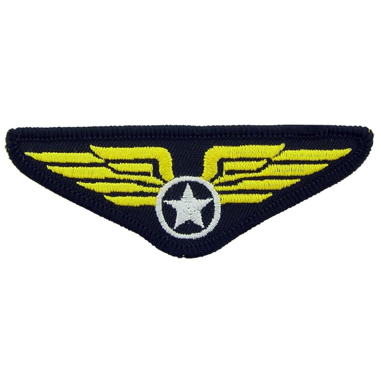 U.S. Navy Top Gun Wing with Star Patch Black &#x26; Yellow 3&#x22;